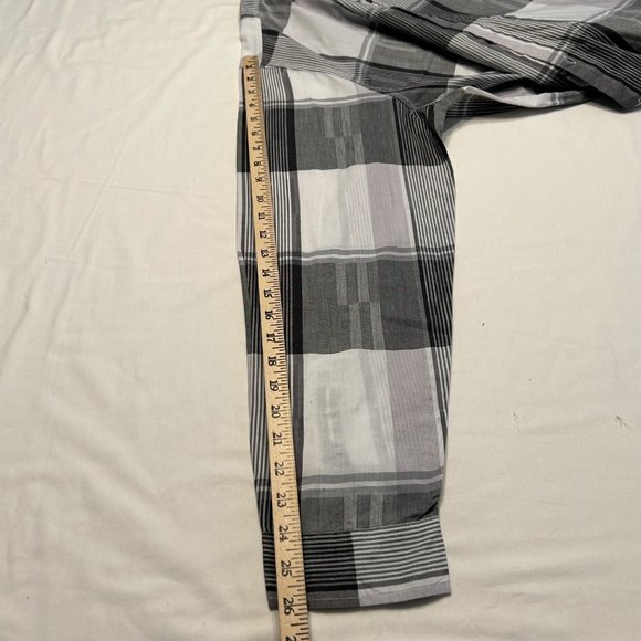 Rocawear Men Button Up Shirt Stripped Long Sleeve Plaid Dressy - Picture 10 of 12